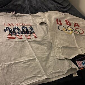Delta Gray Las Vegas 2001 andUSA  Olympic t-Shirt XL